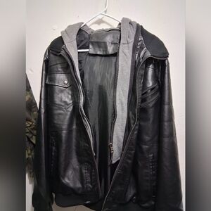 Men's Black Leather Jacket